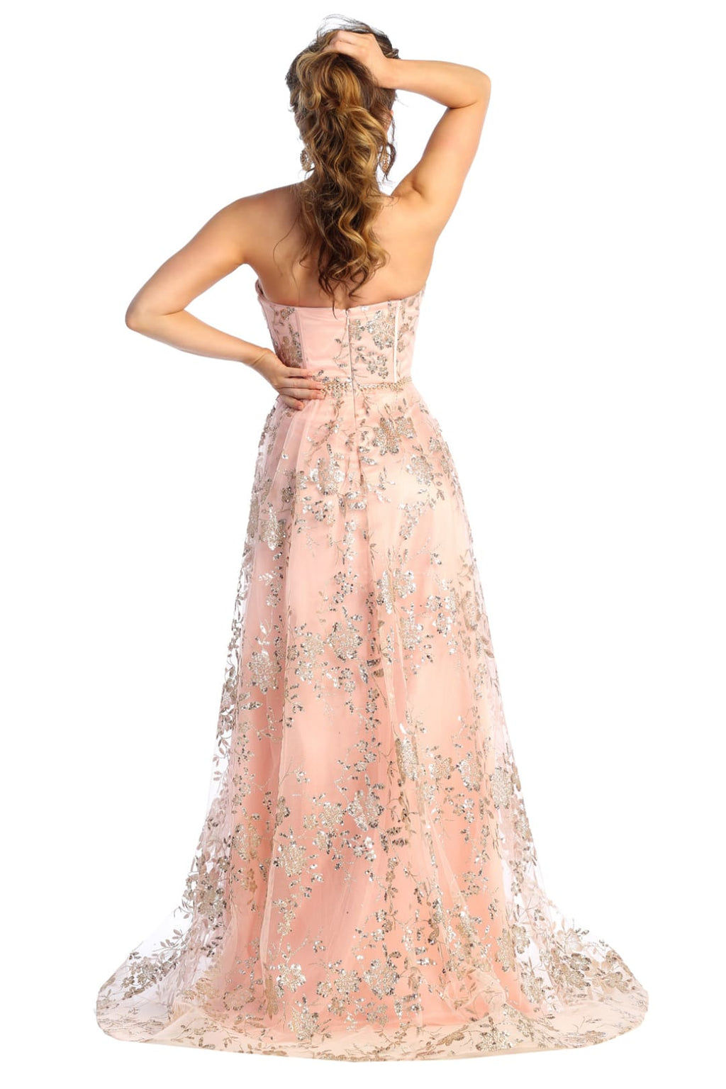 Strapless Boned Bodice Evening Gown - LA1920 - - LA Merchandise