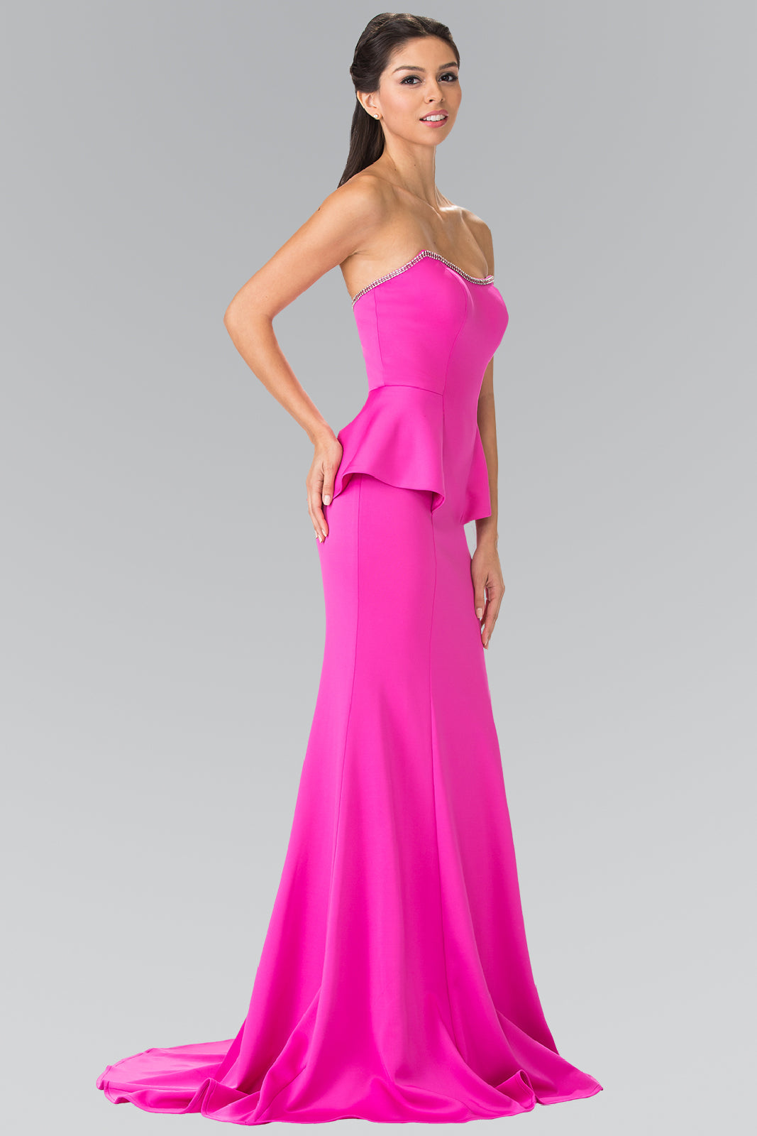 La Merchandise LAS2304 Strapless Mermaid Gown - - LA Merchandise