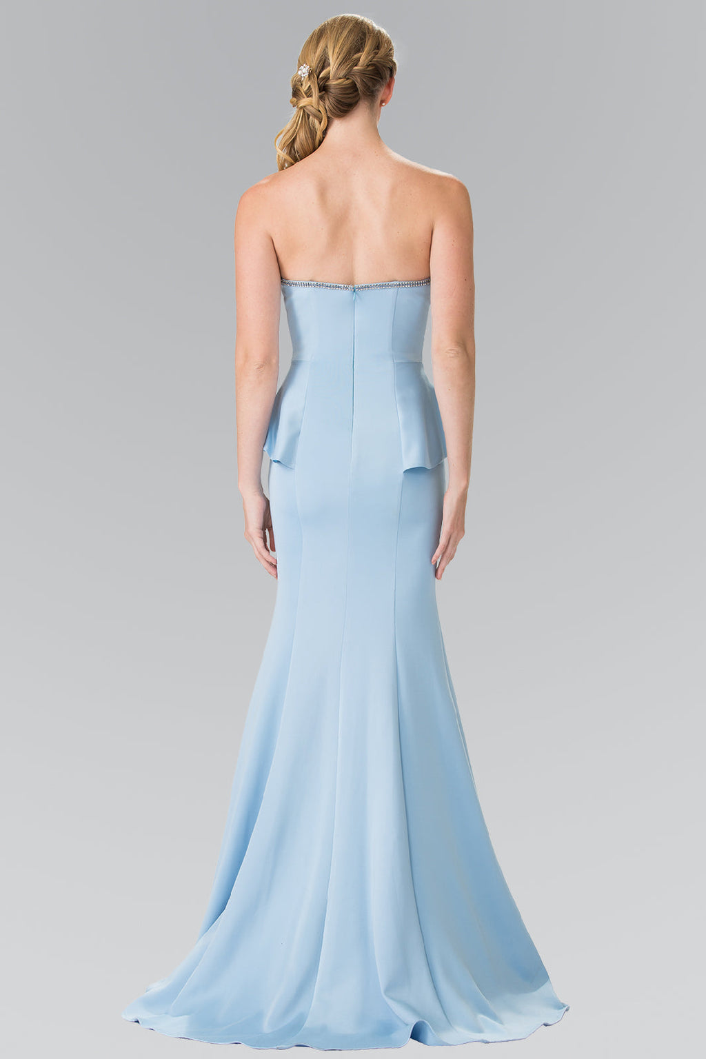 La Merchandise LAS2304 Strapless Mermaid Gown - - LA Merchandise