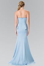 La Merchandise LAS2304 Strapless Mermaid Gown - - LA Merchandise