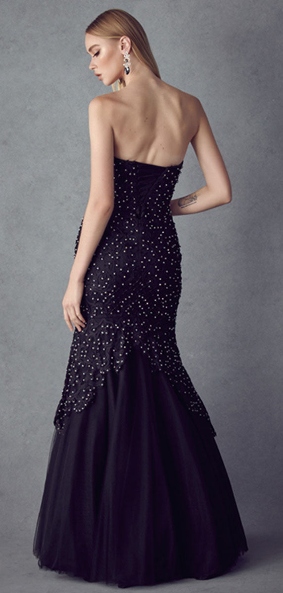 La Merchandise LAT644 Strapless Bodycon Red Carpet Mermaid Dress - - LAT