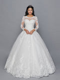 Tulle Ball Gown Wedding Dress - LADK422 - - Dresses LA Merchandise