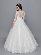 Tulle Ball Gown Wedding Dress - LADK422 - - Dresses LA Merchandise