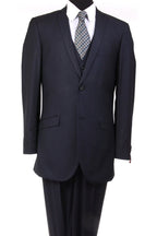 Ultra Slim Fit 3 Piece Men's Suit - LA154SA - NAVY - Mens Suits LA Suits