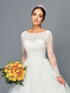 Wedding Dress W/ Corset Back - LADK464 - - LA Merchandise