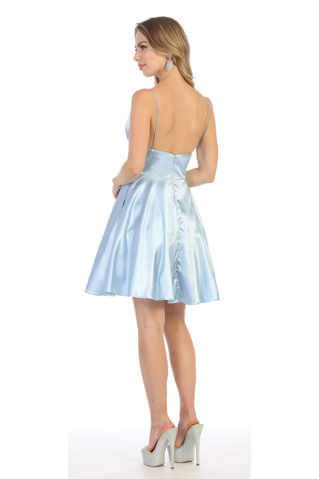 La Merchandise LA1770 Simple Satin Short Bridesmaids Dresses - - LA Merchandise