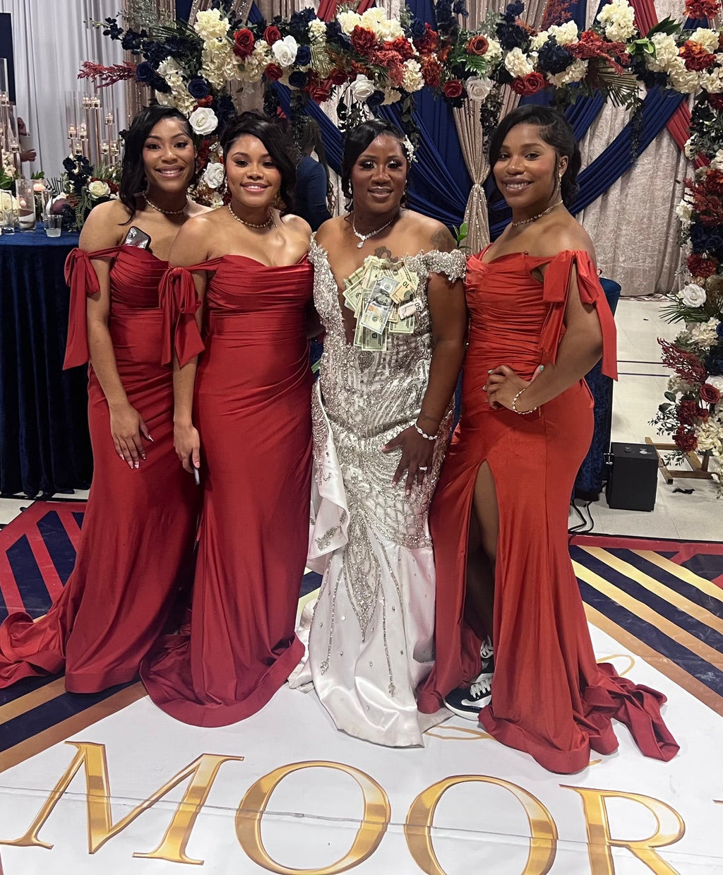 La Merchandise LA1858 Bow Tie Straps Bridesmaids Wholesale Gowns - - LA Merchandise
