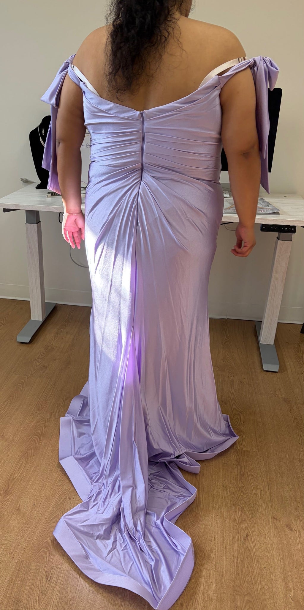 La Merchandise LA1858 Bow Tie Straps Bridesmaids Wholesale Gowns - - LA Merchandise